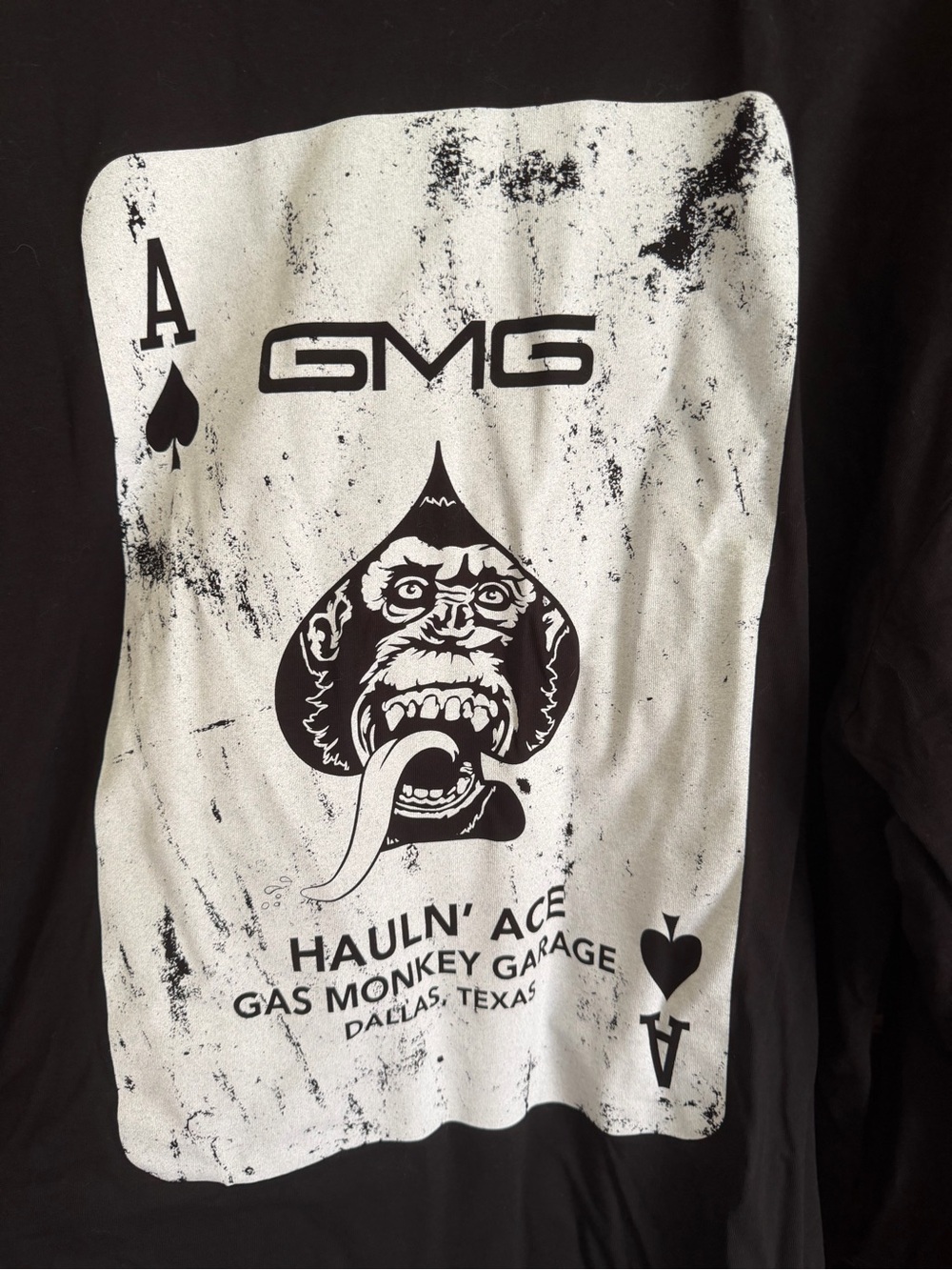 NWOT GMS Dallas Black Long-Sleeve Crew Tee for Men